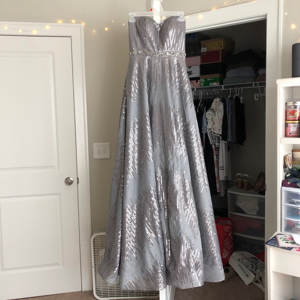 Silver/Grey Prom Dress